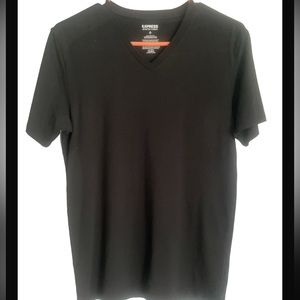 Mens Express Stretch V-Neck Short Sleeve Tee